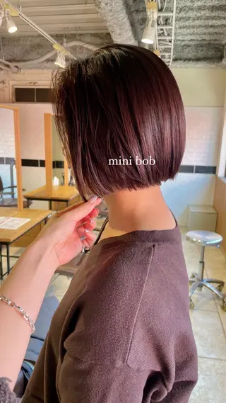 ショート カラー ショート・ボブ／ CHIEのヘアスタイル