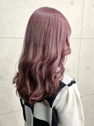 ロング カラー レイヤー ハイトーン 暖色⭐︎KANAKOのヘアスタイル