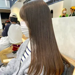 ロング 酸性ストレート・ メンズ 三原 楊子のヘアスタイル