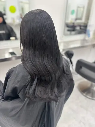 ロング カラー 韓国風暗髪ヘア🤍 🫧MIREIのヘアスタイル