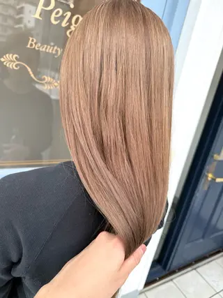 セミロング カラー 高橋 秀平のヘアスタイル