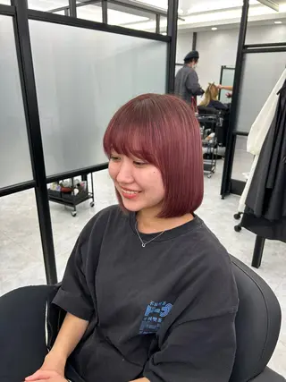 ミディアム F.所属・miku 🍑髪質改善サロンのヘアスタイル