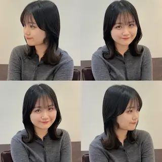 ミディアム カラー GO TODAY SHAiRE SALON 新宿店所属・Minami. 🩵 再現性特化ヘアのヘアスタイル