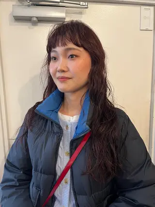 セミロング ✴︎UNU ✴︎モエカのヘアスタイル