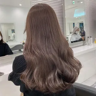 カラー 🌿赤み消しうる艶 🌿透明感カラー🌿のヘアスタイル