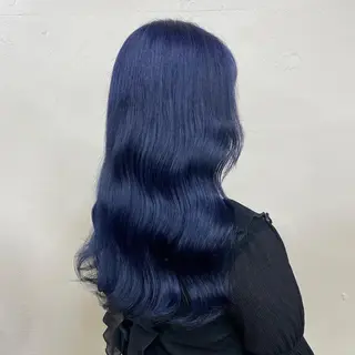 セミロング カラー ワインレッド 🍒KAHOのヘアスタイル