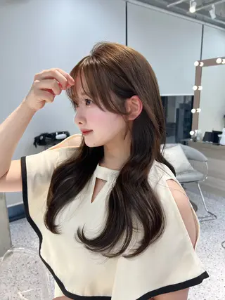 ロング 地毛風縮毛矯正 ☘️松井　傑のヘアスタイル