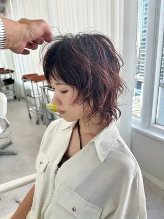 ショート パーマ サトウ ケンシンのヘアスタイル