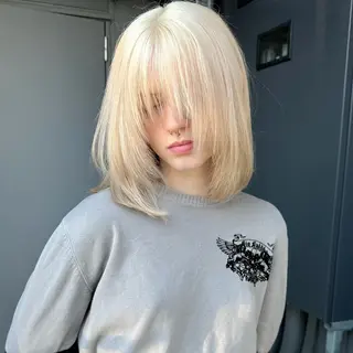 ミディアム カラー bloc japon所属・ﾌﾞﾚｲｽﾞ˚✧₊⁎ ﾚｲﾔｰToriのヘアスタイル