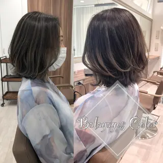 ミディアム カラー Re:st所属・Miyavi/カラー ショートボブのヘアスタイル