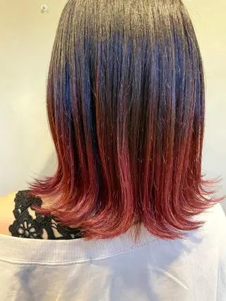 ミディアム カラー ハイライトが 得意なニキです😊のヘアスタイル