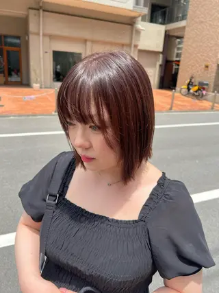 ショート カラー le'a所属・谷町/Le'a /竹原しおなのヘアスタイル