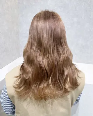 ロング カラー 韓国ヘア🇰🇷透明 感カラー/yui💞のヘアスタイル