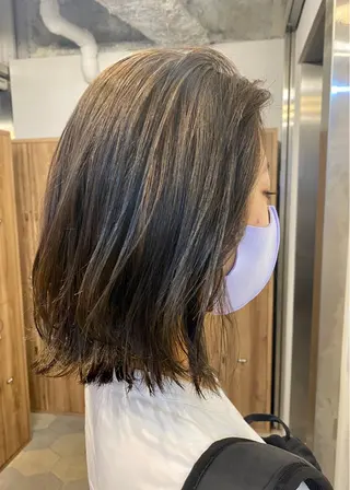 ミディアム カラー 🥣 hashi 🛋️のヘアスタイル