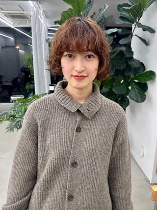 ショート パーマ ボブ/レイヤー/ケア パーマ/リュウタのヘアスタイル