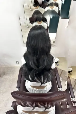 ロング カラー パーマ ヘアアレンジ メンズ キッズ 💖渋谷さくら/ 透明感/髪質改善💖のヘアスタイル