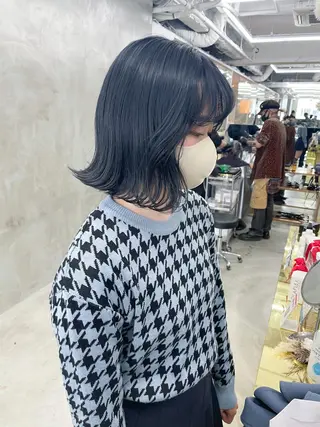 ミディアム カラー yurika☁️ 似合わせ｜レイヤーのヘアスタイル