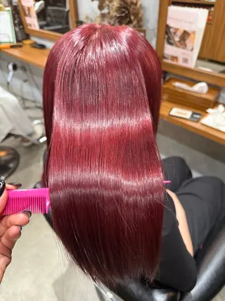 セミロング カラー ヒナ子🦋 ブリーチカラーのヘアスタイル