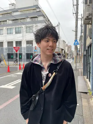 メンズ darts所属・マツダ レンのヘアスタイル