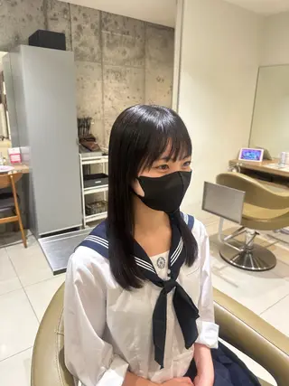 セミロング Earth高円寺店所属・🎀LUNA🎀 model募集のヘアスタイル