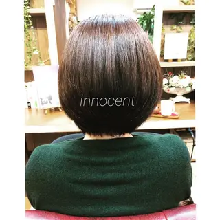 ショート カラー innocent×hairdesign所属・hamada ikumiのヘアスタイル