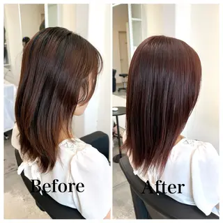 ミディアム 古賀 雄大のヘアスタイル