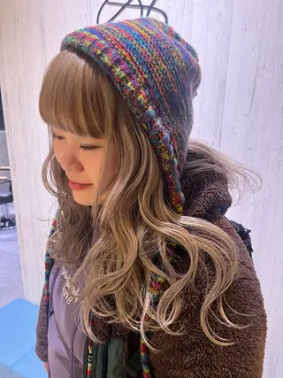 ロング カラー axy 新宿本店所属・🐾カラーモデル募集 中🐈‍⬛藤川 千誉のヘアスタイル