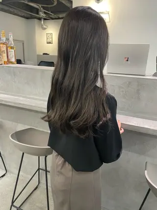 ロング カラー レイヤーパーマ、ボブ 小須田ゆあのヘアスタイル