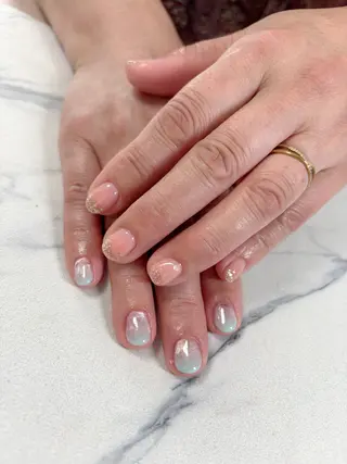 ネイル BlueLagoon 🩵 KUMIのネイルデザイン