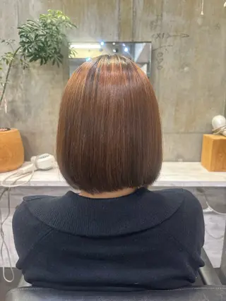 ミディアム パーマ 髪質改善ストレート 🫧ちひろ🫧のヘアスタイル