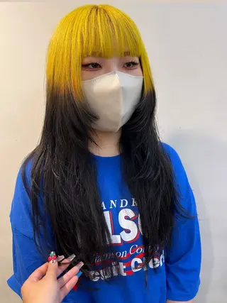 ロング カラー ﾖｼﾀﾞ ﾕｶのヘアスタイル