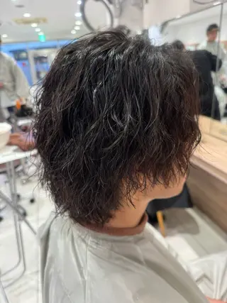 ロング パーマ メンズ 柿崎 浩美のヘアスタイル