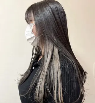 ロング カラー スタジオノル パーマ🌀あやなのヘアスタイル