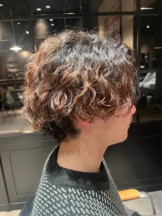 パーマ メンズ 田中 美月のヘアスタイル