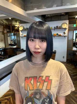 ミディアム カラー HOMIE TOKYO所属・sora / 渋谷 / ハイトーンのヘアスタイル