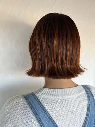 ミディアム 大石 祐那のヘアスタイル