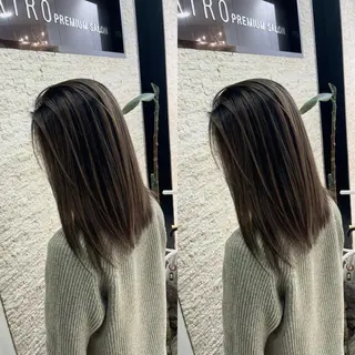 ミディアム Y Uのヘアスタイル