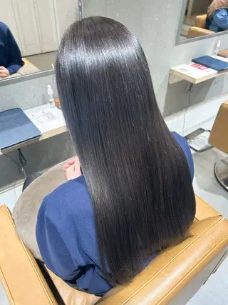 ロング 艶髪/韓国風🤍🖤 小林実央‎のヘアスタイル
