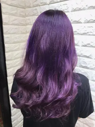 ロング カラー IwAsh大和駅前店所属・IwAsh大和駅前店 河野亜里香のヘアスタイル