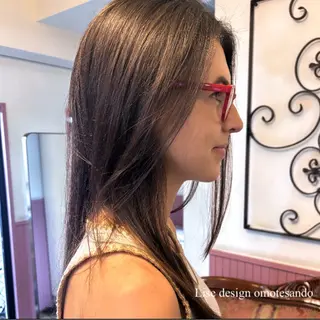 セミロング カラー パーマ ヘアアレンジ メンズ 表参道Lise おおいしおりのヘアスタイル