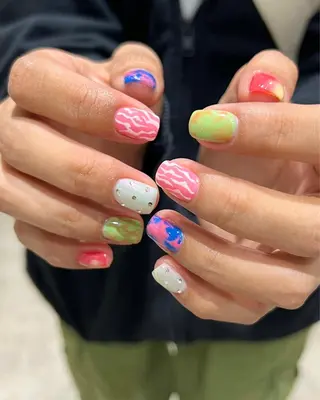 ネイル 💙0203 munimusanのネイルデザイン