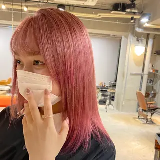 ミディアム 韓国レイヤー/透明感 カラー🦋mioのヘアスタイル