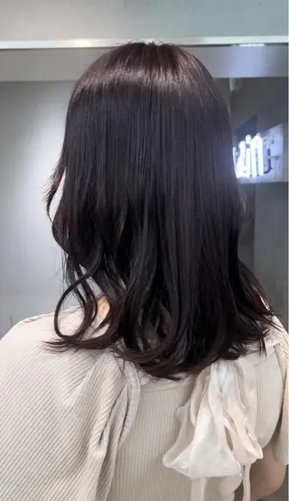 セミロング レイヤー×ツヤカラー 渋谷/kougaのヘアスタイル