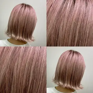 ショート カラー ハイトーン💫 エクステ💫maiのヘアスタイル