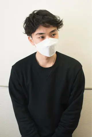ミディアム メンズ 千葉 慎也のヘアスタイル