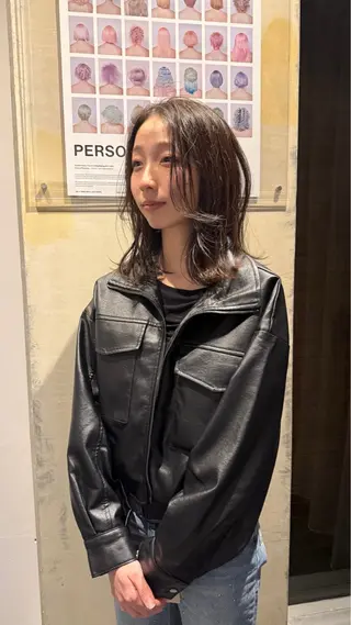 ミディアム カラー Vibe所属・池田 早希のヘアスタイル