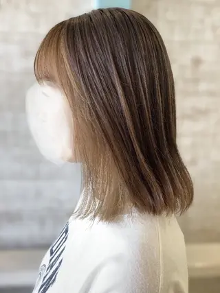 ミディアム カラー 鈴木 いづみのヘアスタイル