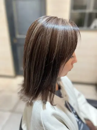 ミディアム カラー 大谷 真祈ｵｵﾀﾆ ﾏｻｷのヘアスタイル