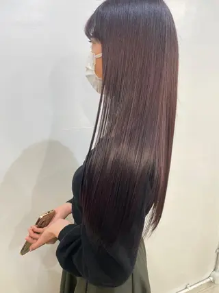 セミロング カラー 🦄垢抜けボブ特化× 暖色カラー未来🦄のヘアスタイル