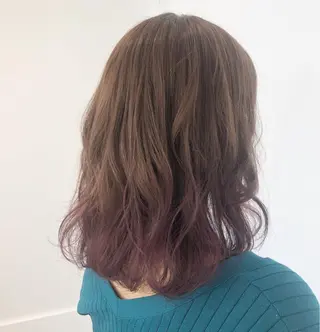 セミロング sano sayakaのヘアスタイル